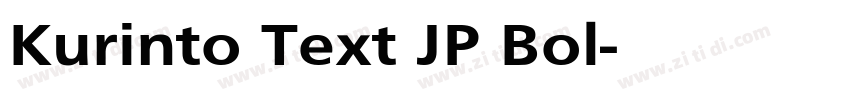 Kurinto Text JP Bol字体转换